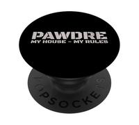 Funny Dog Dad, My House My Rules. Dog Father, New Puppy Dad PopSockets PopGrip Adesivo
