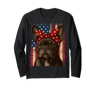 Funny Dog Merica 4 luglio Uomini Bambini Ragazzi Ragazze Cane Cucciolo Maglia a Manica