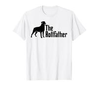 Funny Dog Owner Dad Rottweiler The RottFather Maglietta