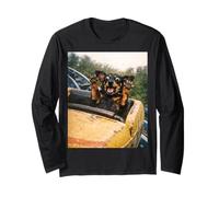 Funny Dog Roller Coaster Meme Silly Graphic Dachshund Maglia a Manica