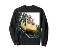 Funny Dog Roller Coaster Meme Silly Graphic Labrador Felpa