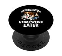 Funny Dog The Original Homework Eater Dog Lover, proprietario del cane PopSockets PopGrip Adesivo