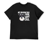 Funny Dogs My Shadow Has Four Legs And a Tail Unisex T-Shirt L