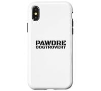 Funny Dogtrovert, Anti-social Dog Dad's club. Dog Father Custodia per iPhone X/XS