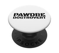 Funny Dogtrovert, Anti-social Dog Dad's club. Dog Father PopSockets PopGrip Adesivo