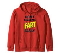 Funny Don’t Scare Me I Fart Easily Felpa con Cappuccio
