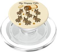 Funny Donkey My Happy Pills Amante degli animali Ragazzi Ragazze Bambini PopSockets PopGrip per MagSafe