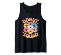 Funny Donut Squad Kawaii Personaggi Sorridenti Canotta