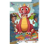 Funny dragons: Coloring page