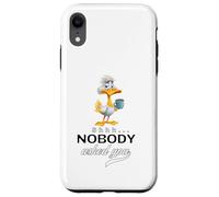 Funny Duck Coffee Quote Sarcastic Nobody Asked You Men Women Custodia per iPhone XR