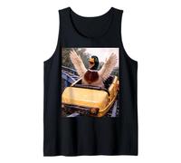 Funny Duck Roller Coaster Meme Silly Graphic Canotta