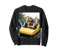 Funny Duck Roller Coaster Meme Silly Graphic Felpa