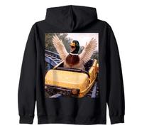Funny Duck Roller Coaster Meme Silly Graphic Felpa con Cappuccio