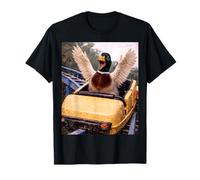 Funny Duck Roller Coaster Meme Silly Graphic Maglietta