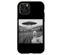 Funny Duck Selfie UFO Alien Photo Mallard Duck Lover Custodia per iPhone 11 Pro