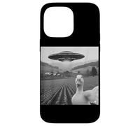 Funny Duck Selfie UFO Alien Photo Mallard Duck Lover Custodia per iPhone 14 Pro Max