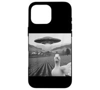 Funny Duck Selfie UFO Alien Photo Mallard Duck Lover Custodia per iPhone 16 Pro Max