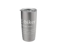 Funny E-Biker Definition Cycling Electric Bike Bicchiere termico in acciaio inox doppia parete