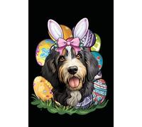 Funny Easter Bunny Bernedoodle: Blank Lined Bernedoodle Journal/Notebook