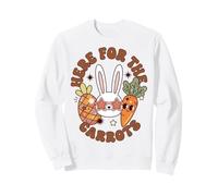 Funny Easter Bunny Just Here for The Carrots Felpa
