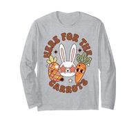 Funny Easter Bunny Just Here for The Carrots Maglia a Manica
