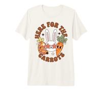 Funny Easter Bunny Just Here for The Carrots Maglietta Premium