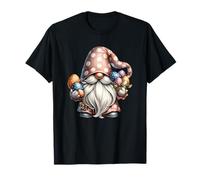 Funny Easter GNOME Graphic for Women Girls Cute Easter Egg Maglietta