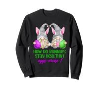 Funny Easter Workout GNOME Pun for Gym Women for Exercise Felpa
