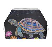 Funny Eastern Box Turtle Outdoor Patio Barbecue Copertura 165 Pollici Impermeabile Resistente Grande Griglia Copertura con Coulisse Regolabile per Polvere Vento
