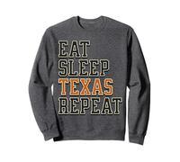 Funny Eat Sleep Texas Repeat, Great State of Texas Souvenir Felpa