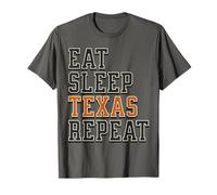 Funny Eat Sleep Texas Repeat, Great State of Texas Souvenir Maglietta