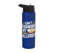 Funny Egg Allergy Pun - Tolleranza all'uovo Stainless Steel Insulated Water Bottle