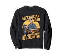 Funny Electrician Dad Like A Regular Dad But Shocking Felpa