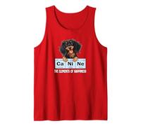 Funny Elements Happiness Black Long Haired Dachshund Lover Canotta