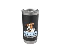 Funny Elements Of Happiness Parson Russell Terrier Dog Lover Bicchiere termico in acciaio inox doppia parete