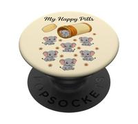 Funny Elephant My Happy Pills Animal Lover Ragazzi Ragazze Bambini PopSockets PopGrip Adesivo