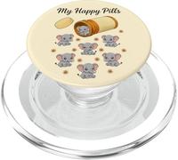 Funny Elephant My Happy Pills Animal Lover Ragazzi Ragazze Bambini PopSockets PopGrip per MagSafe