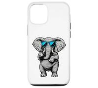 Funny Elephant With Sunglasses Cute African Animals Humor Custodia per iPhone 12/12 Pro