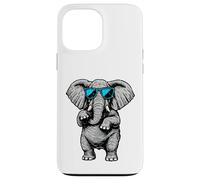 Funny Elephant With Sunglasses Cute African Animals Humor Custodia per iPhone 13 Pro Max