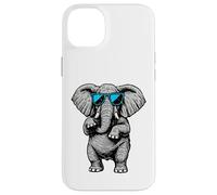 Funny Elephant With Sunglasses Cute African Animals Humor Custodia per iPhone 14 Plus