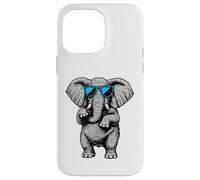 Funny Elephant With Sunglasses Cute African Animals Humor Custodia per iPhone 14 Pro Max