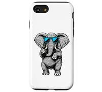 Funny Elephant With Sunglasses Cute African Animals Humor Custodia per iPhone SE (2020) / 7 / 8