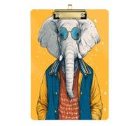 Funny Elephants Man Nursing School Appunti Hard Board per 5 ° Grado Classroom Essentials per insegnanti Dimensioni 9 x 12.5 Tabla para escribir Gold Hold