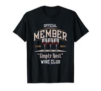 Funny Empty Nest Wine Club Fun Empty Nest Maglietta