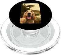 Funny English Cocker Spaniel Dog UFO Encounter Selfie Aliens PopSockets PopGrip per MagSafe