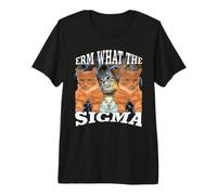 Funny Erm What The Sigma Maledetto Mewing Cat Maglietta Premium