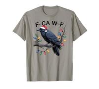 Funny F CAW F Raven Christmas Craw Fun Maglietta
