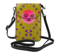 Funny Face Peach - Borsa a tracolla da donna con stampa, perfetta per viaggi e shopping