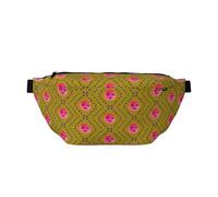 Funny Face Peach Crossbody Marsupio a tracolla. Grande capacità, impermeabile e antipolvere, cerniera sicura, adatto per viaggi e attività all'aperto.