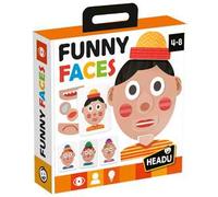 HEADU - Funny Faces - creatività da Ridere | Gioco di Osservazione e Memoria, Tombola delle Emozioni con Le Espressioni del Viso, Gioco Educativo Bambini 4-8 Anni, Regalo Natale Pasqua, Made in Italy